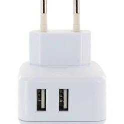 Schwaiger USB-Ladeadapter 2,4Ah 230V weiß