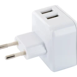 Schwaiger USB-Ladeadapter 2,4Ah 230V weiß