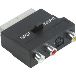 Schwaiger Video-AV-Adapter IN/Out schwarz