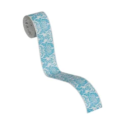 Selbstklebende-Borte Ornamentgrau-türkiesu 5 m^ Best