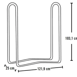 Kaminholzregal Traglast 280 kg 25x121,9x103,1cm^ShelterLogic New