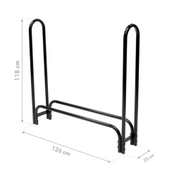 Kaminholzregal Traglast 500 kg Inkl. Abdeckung 25x126x118cm*ShelterLogic Discount
