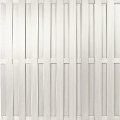 Sichtschutzzaun SHANGHAI silbergrau 180 x 180 cm WPC