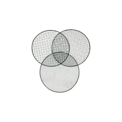 Siena Garden Metall Gartensieb 3 Einleger 37 x 32 x 7,5 cm