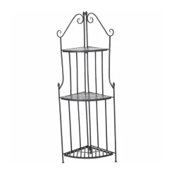 Eckregal Como 36 x 36 x 141,5 cm matt schwarz/mosaikoptik*Siena Garden Online