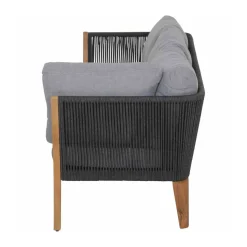 Siena Garden Loungeset „Parma“, 4-teilig, anthrazit/grau