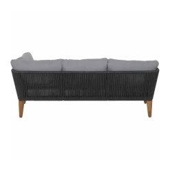 Siena Garden Loungeset „Parma“, 4-teilig, anthrazit/grau