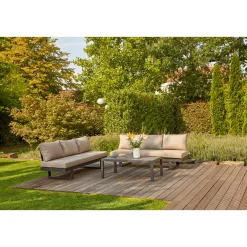 Loungetisch Belia 120 x 70 x 43,5 cm matt anthrazit/anthrazit*Siena Garden Online