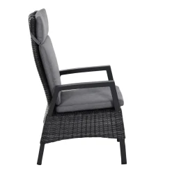 Siena Garden Positionssessel Taranto Aluminium-Gestell anthrazit Gardino-Geflecht