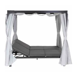 Sofabett „Waikiki“, mehrfach verstellbar, anthrazit/grau*Siena Garden Hot