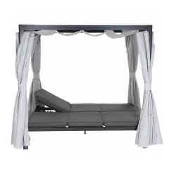 Sofabett „Waikiki“, mehrfach verstellbar, anthrazit/grau*Siena Garden Hot