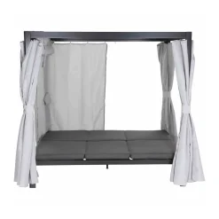 Sofabett „Waikiki“, mehrfach verstellbar, anthrazit/grau*Siena Garden Hot