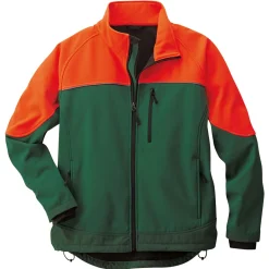 Softshell Jacke Forst grün-orange Größe L