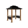 Sojag Pavillon BBQ Maui 158x249x278cm Holzoptik