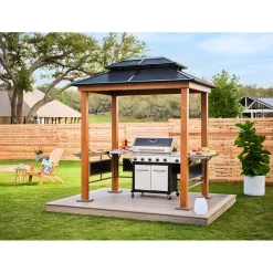 Sojag Pavillon BBQ Maui 158x249x278cm Holzoptik