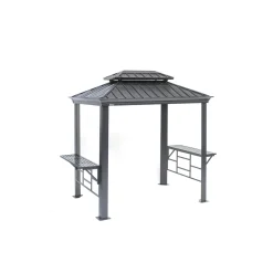 Pavillon BBQ Messina 68 179x292x262cm Anthrazit*Sojag Best