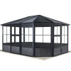 Sojag Pavillon Kaltwintergarten Charleston 1212 383,6x383,6x280,89cm Anthrazit