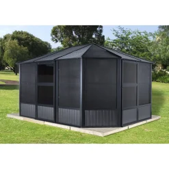 Sojag Pavillon Kaltwintergarten Charleston 1212 383,6x383,6x280,89cm Anthrazit