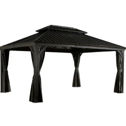 Sojag Pavillon Messina 1216 inkl. Moskitonetz 363x483x307,1cm Anthrazit