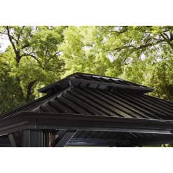 Sojag Pavillon Messina 1216 inkl. Moskitonetz 363x483x307,1cm Anthrazit