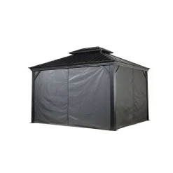 Pavillon Messina 1012 inkl. Moskitonetz 298x363x291,5cm Anthrazit*Sojag Online