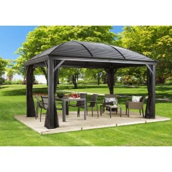 Sojag Pavillon Moreno 1014 inkl. Moskitonetz 298x423x283cm Anthrazit