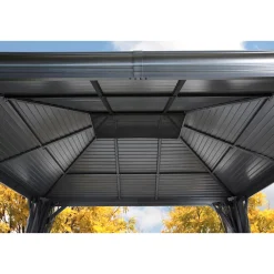 Sojag Pavillon Mykonos 1014 inkl. Moskitonetz 299x425x291,4cm Basaltgrau