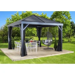 Pavillon South Beach 1212 364,3x364,3x310cm Basaltgrau*Sojag Sale