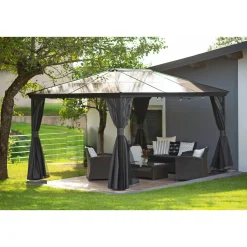 Sojag Pavillon Verona 1014 inkl. Moskitonetz 298,3x422,5x261cm Anthrazit