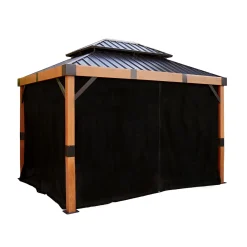 Vorhang-Set für Fontana 1012 Schwarz^Sojag Outlet