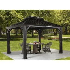 Sojag Vorhang-Set für Messina & Mykonos 1012 Dunkelgrau