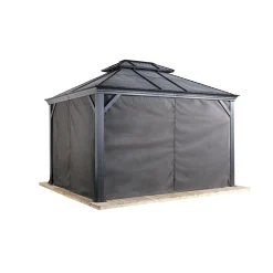 Vorhang-Set für Mykonos & Moreno 1014 Dunkelgrau*Sojag Hot