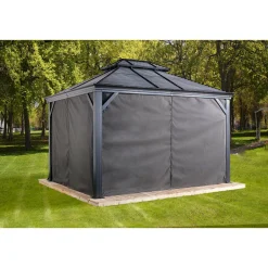 Vorhang-Set für Mykonos & Moreno 1014 Dunkelgrau*Sojag Hot