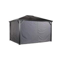 Vorhang-Set für Verona 1014 Dunkelgrau*Sojag New