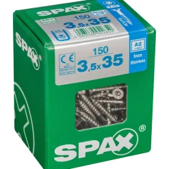 Edelstahlschrauben Senkkopf 3,5 x 35 LP 150 Stück^Spax Sale