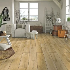 Specht Laminatboden Deluxe Aqua Eiche light 128,5 x 19,2 cm