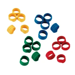 Spiralring-Set rot/grün/blau/gelb 100 Stück 1,2 cm^ Sale