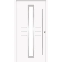 SplenDoor Premium-Haustür Passivedoor Lund RC2 energiesparend einbruchsicher weiss 110 x 210 cm rechts
