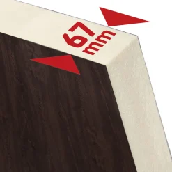 Premium-Haustür Passivedoor Bergen energiesparend nussbaum 100 x 210 cm links^SplenDoor Clearance