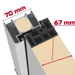 Premium-Haustür Passivedoor Malmo RC2 energiesparend einbruchsicher weiss 100 x 200 cm links*SplenDoor Clearance