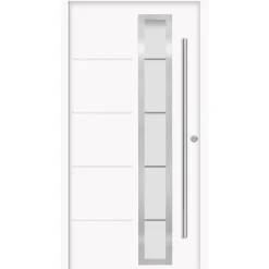 SplenDoor Premium-Haustür Passivedoor Uppsala energiesparend weiss 110 x 210 cm rechts