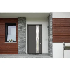 SplenDoor Premium-Haustür Passivedoor Eksjo energiesparend anthrazit 110 x 210 cm rechts