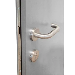 Premium-Haustür Passivedoor Lund RC2 energiesparend einbruchsicher grau 100 x 200 cm links*SplenDoor Sale