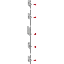 Sicherheits-Nebeneingangstuer NS4 RC2 88x198 Anthrazit rechts^SplenDoor New