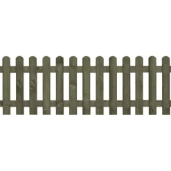 Staketenzaun gerade 180 x 60 cm Latten 20 x 90^