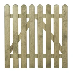 Staketenzauntor gerade 100 x 100 cm