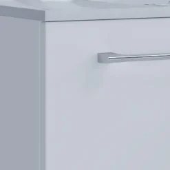 VCM Stand-Waschplatz 80 cm 2-teilig 3 Schubfächer weiß