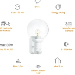 Aussensensorleuchte L 560 S weiss^Steinel