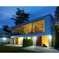 Steinel LED-AuÃŸenstrahler XLED curved mit Bewegungsmelder anthrazit