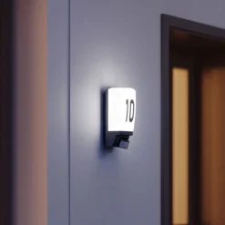 Sensoraußenleuchte L 1 S weiß mit Hausnummer^Steinel Online